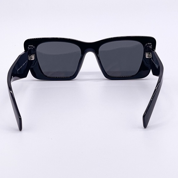 NEW PRADA BLACK CAT EYE SUNGLASSES PR08YS 1AB5S0 EYEWEAR PRADA SPR 08Y - Picture 8 of 11